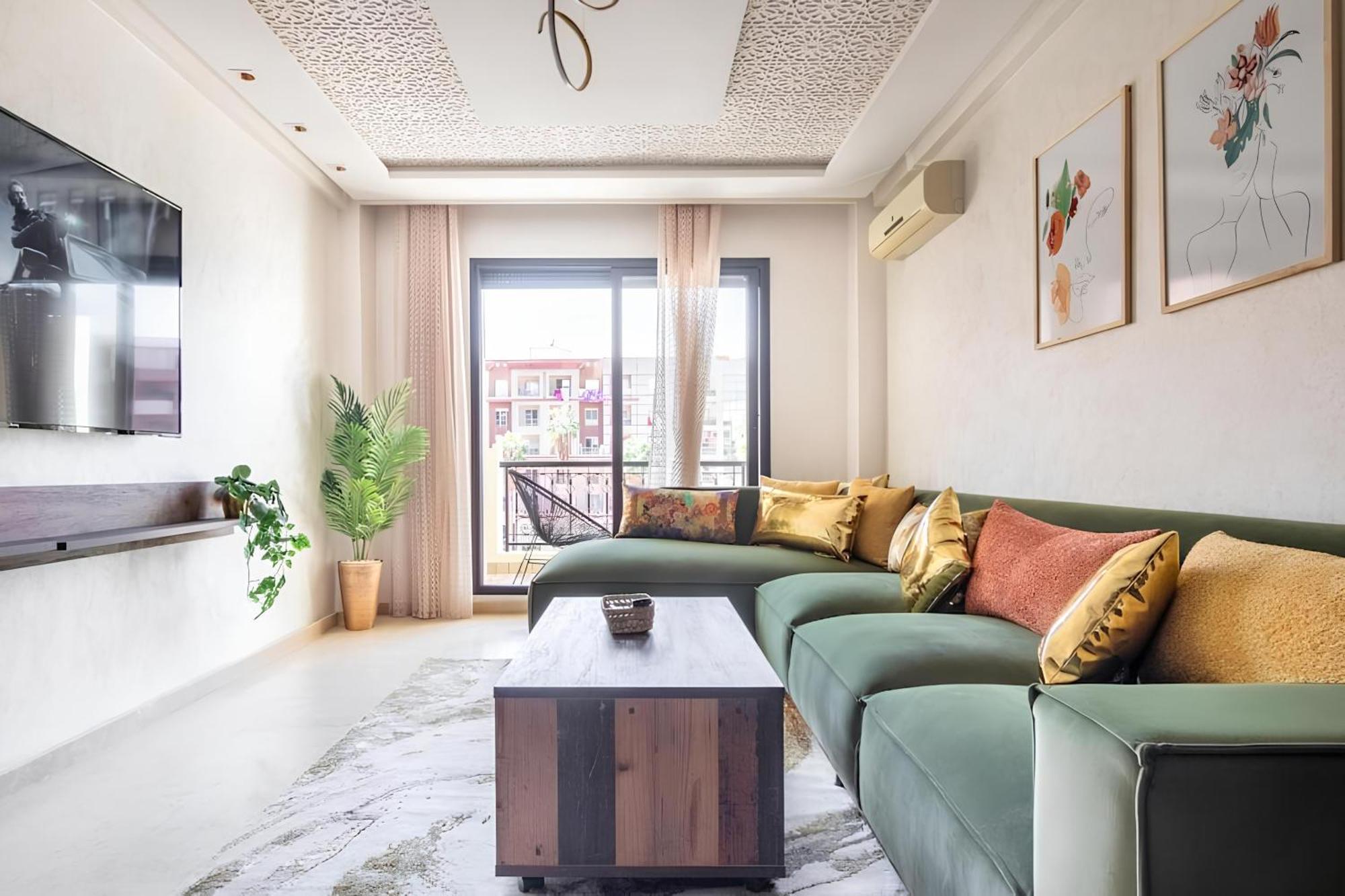 C-Appartement De Luxe Plein Centre De Gueliz Avec Piscine Parking Wifi Netflix Marrakesh Extérieur photo