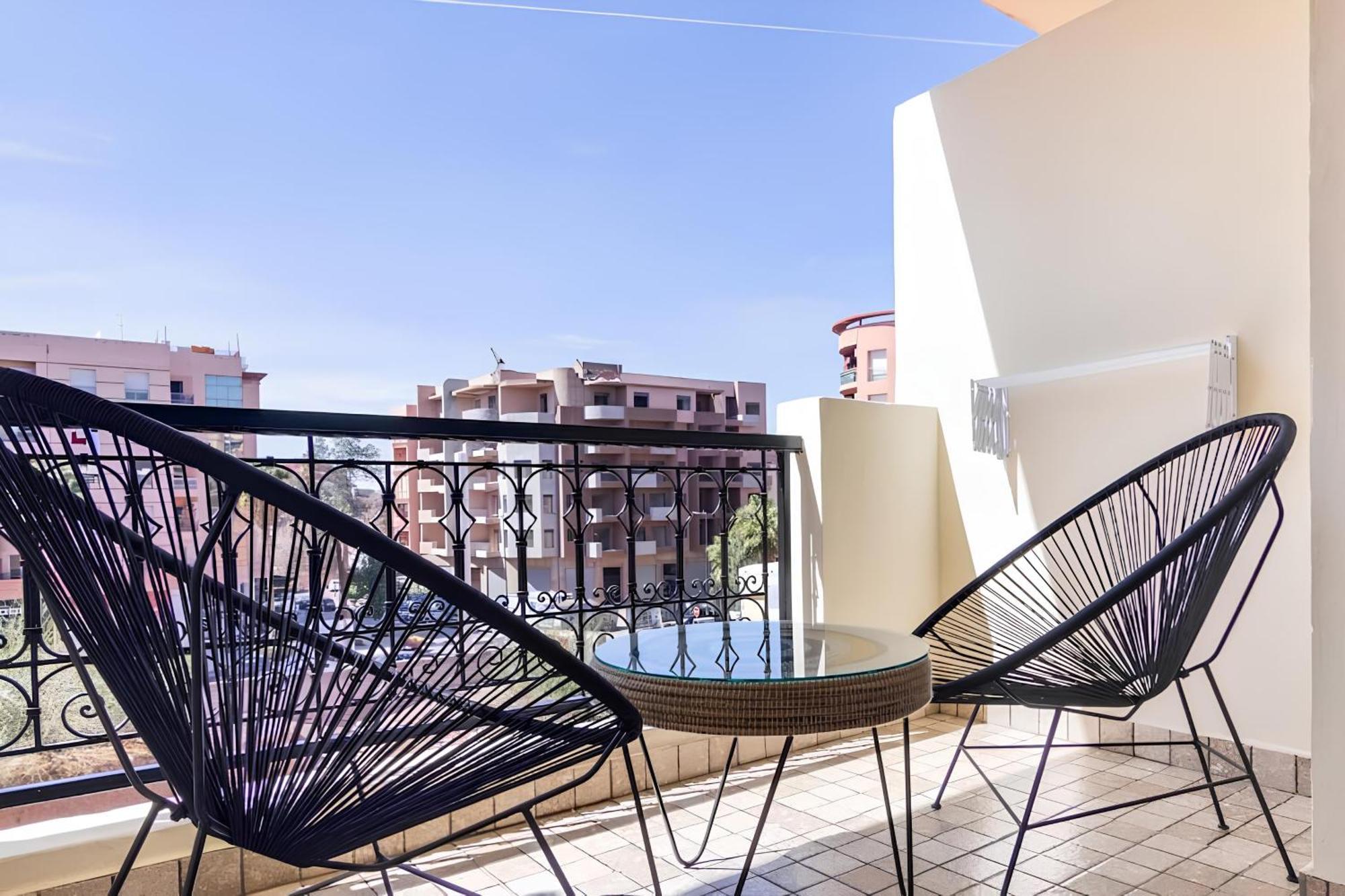 C-Appartement De Luxe Plein Centre De Gueliz Avec Piscine Parking Wifi Netflix Marrakesh Extérieur photo