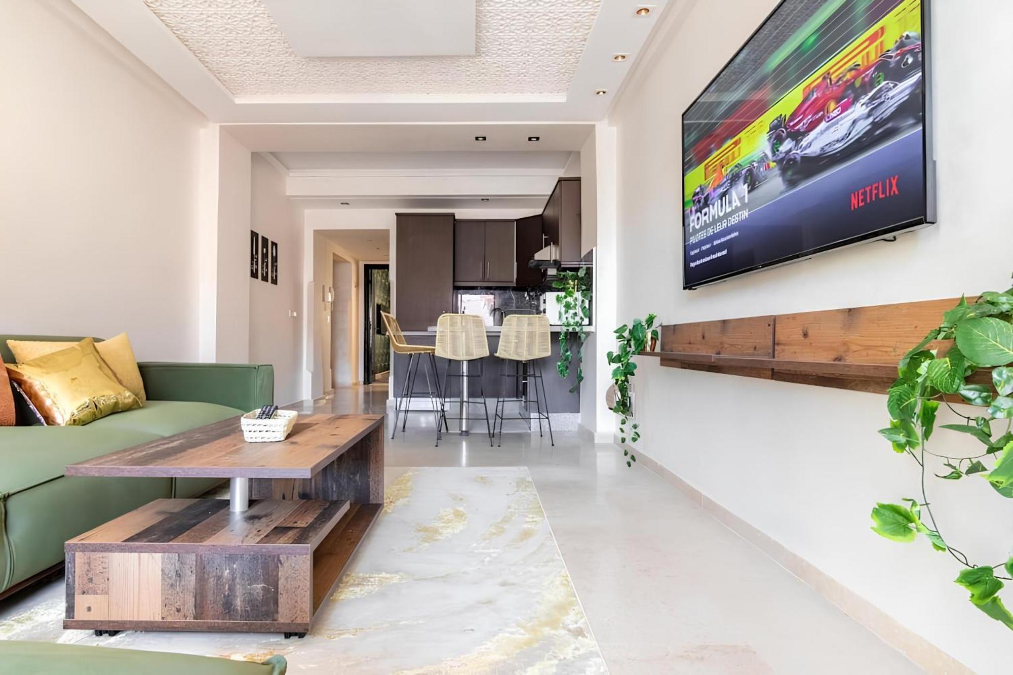 C-Appartement De Luxe Plein Centre De Gueliz Avec Piscine Parking Wifi Netflix Marrakesh Extérieur photo